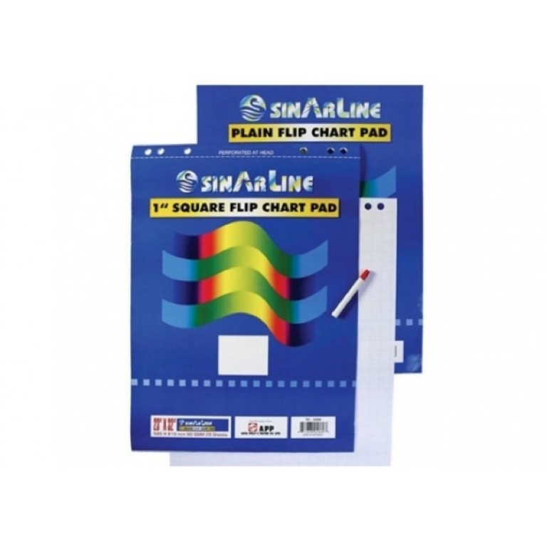 sinarline-plain-flip-chart-pad-a1-25sheets