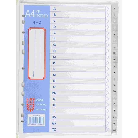 DIVIDERS A4 A-Z