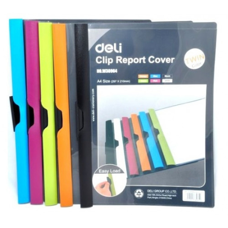DELI CLIP FILE A4 PLASTIC