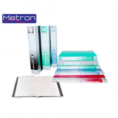 METRON A4 CLEAR BOOK 20 POCKETS
