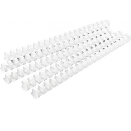 OPUS BINDING COMB 14MM 100SHEETS WHITE 100PCS