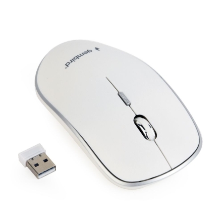 GEMBIRD WIRELESS MOUSE WHITE MUSW-4B-01-W