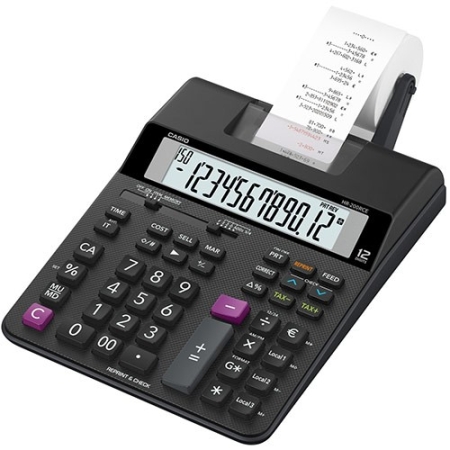 CASIO CALCULATOR 12 DIGIT HR-200RCE 25.90X19.5CM