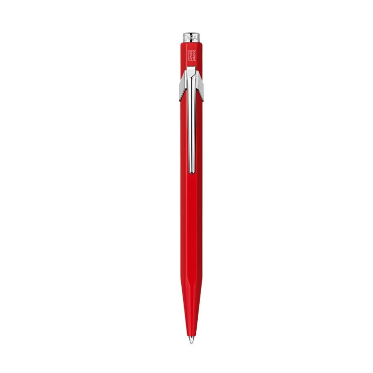cda-849-classic-red-ballpoint-metallic-pen-blue-ink-m-849-070