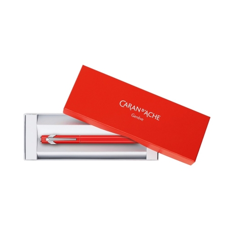 CDA 849 PLUME CLASSIC RED METALLIC FOUNTAIN TIP PEN (+BOX) M (840.570)
