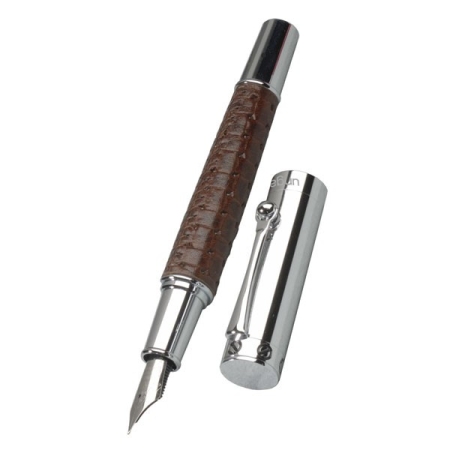 UNGARO NAPLES BROWN LEATHER FOUNTAIN PEN USK8052