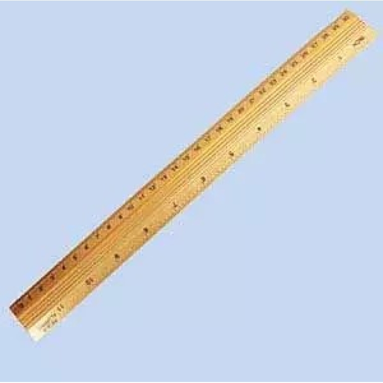 centrum-ruler-30cm-aluminium-gold-metal