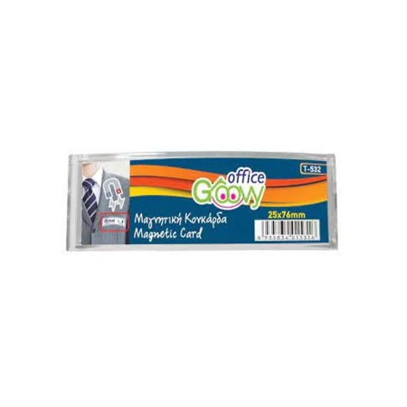 GROOVY ACRYLIC MAGNETIC NAME BUDGE 25X76MM (0.22.199)