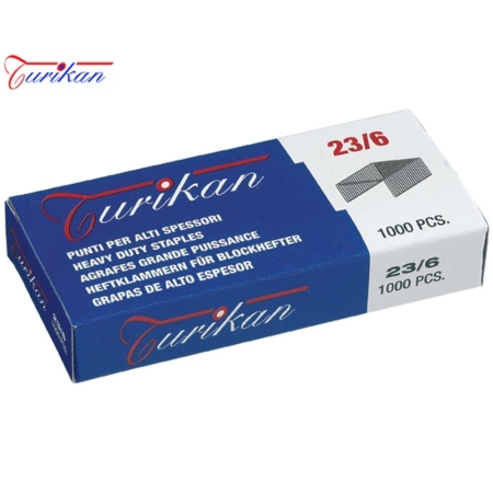 TURIKAN STAPLES NO.23/6 1000PCS 2-30 SHEETS