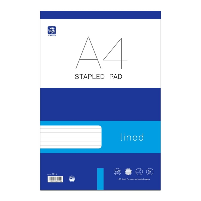 special-a4-stapled-pad-100p-50sh-perforated-60gr