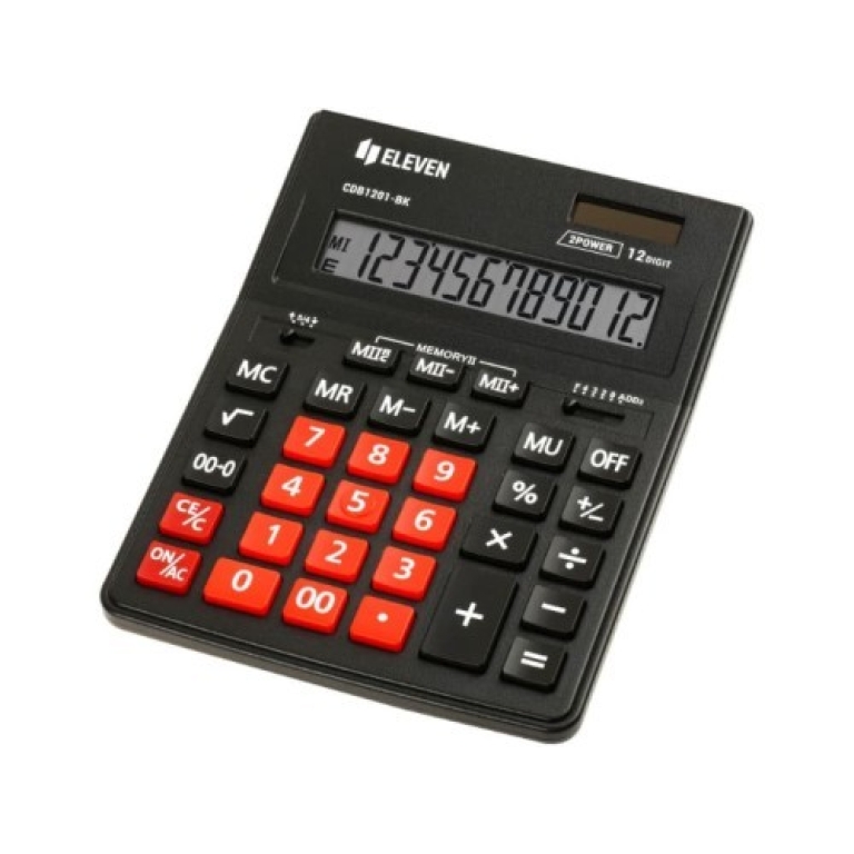 eleven-calculator-12-digits-cdb-1201-bk-rd