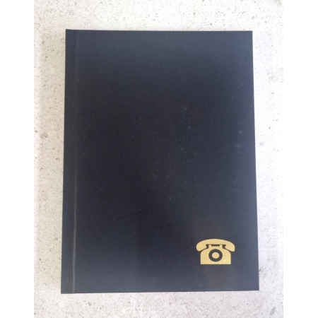 TELEPHONE BOOK A-Z A5+ 16X23CM BLACK