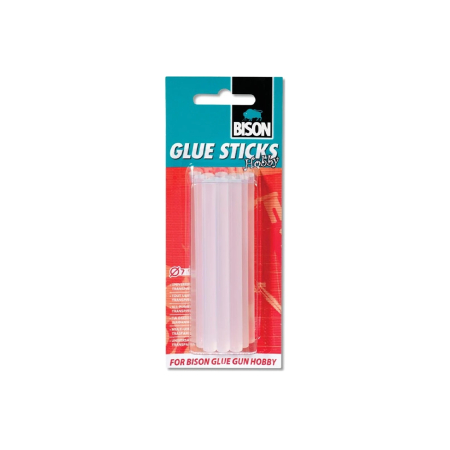 BISON GLUE SILICON STICKS 7MM 12PCS CLEAR