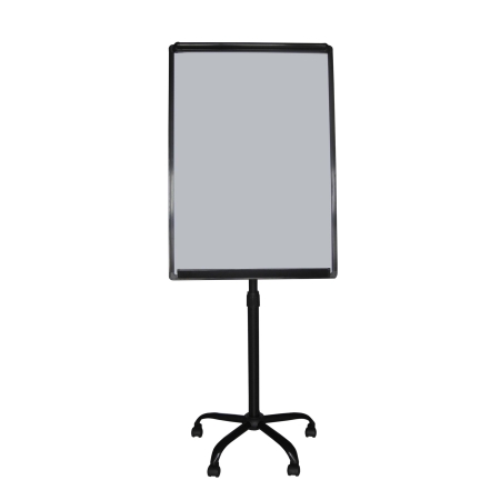 MOBILE FLIP CHART BOARD BLACK 70X100CM ALUM. FRAME