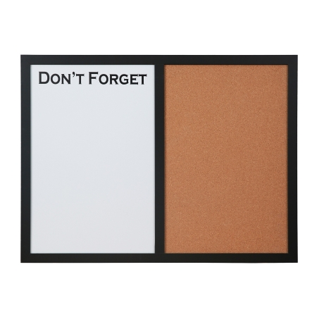 DON'T FORGET WHITE/CORK BOARD 45X60CM