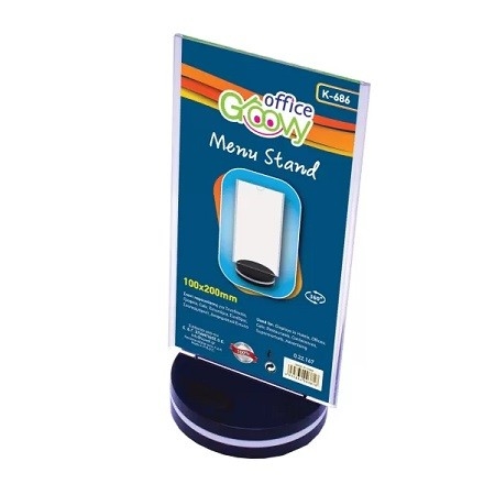 ACRYLIC DISPLAY STAND T-SHAPE 1/3 A4  ROTATABL