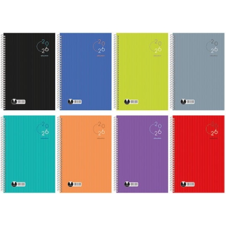 DIARY 2026 DAY BY DAY SPIRAL 17X24CM SOFT COVER CLASSIC 520042