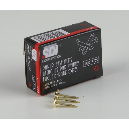 SDI PAPER FASTENER 3/4'' 100 PCS/BX