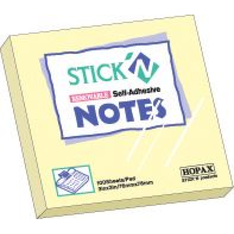 stickn-76x76mm-100-sh-pad-yellow